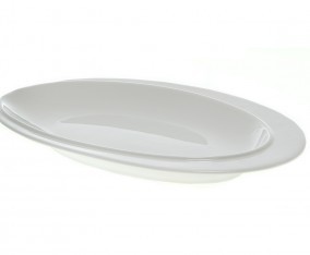 Piring Oval Porselen 14 inch LQ11089-14 (35.5 cm)