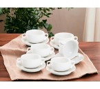 SOUP BOWL WITH SAUCER WHITE WL652 1 SET