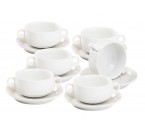 SOUP BOWL WITH SAUCER WHITE WL652 1 SET