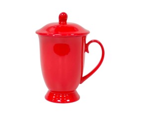 MUG COLOR /W COVER M30E RED